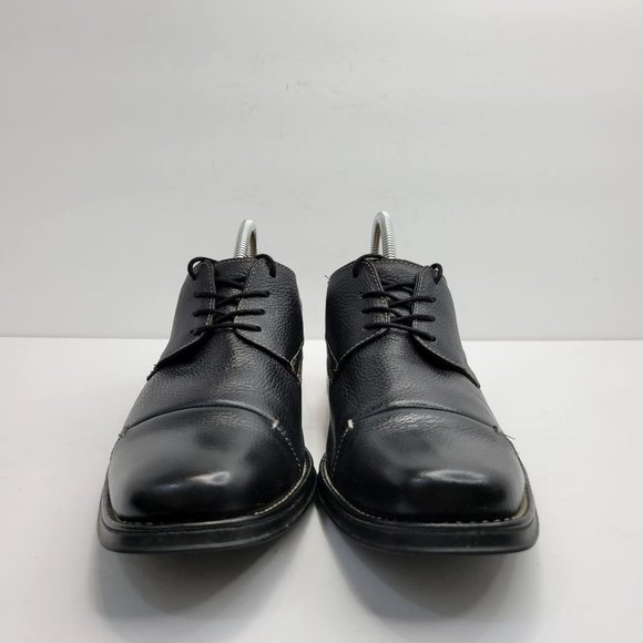 Belvedere Studio Florence Cap Toe Men's Dress Shoes Black US Size 10D - Picture 3 of 8